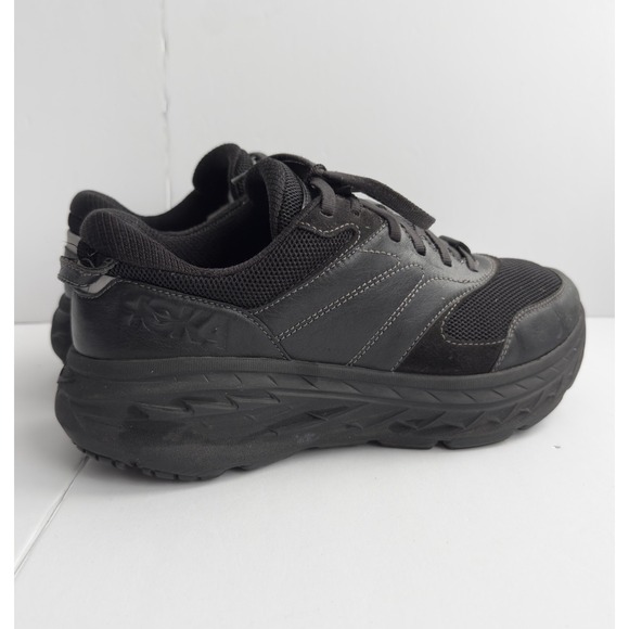 Hoka One One HOKA Bondi L Sneakers Shoes Black Raven Comfort Workwear Womens 9.5 - Picture 2 of 14